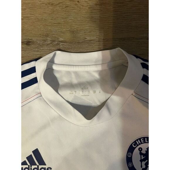 Adidas Mens White Chelsea Football Soccer Club Samsung Jersey Size Small - Picture 3 of 3